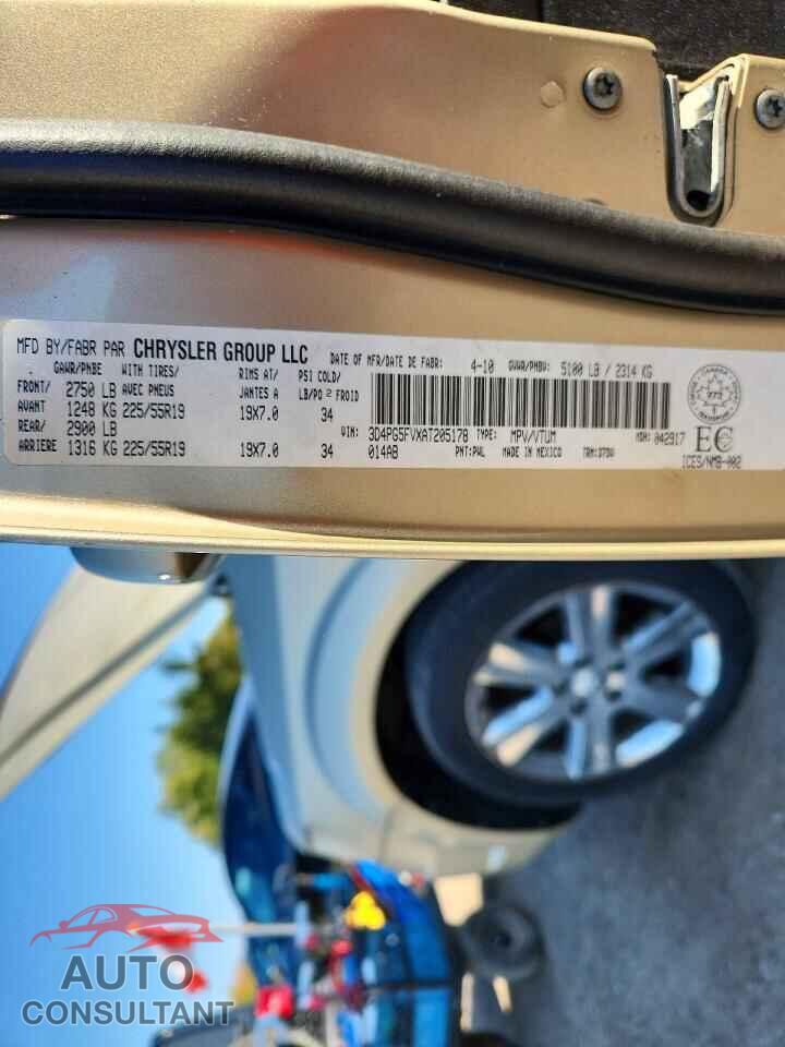 DODGE JOURNEY 2010 - 3D4PG5FVXAT205178