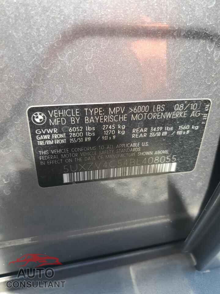 BMW X5 2011 - 5UXZV4C54BL408055