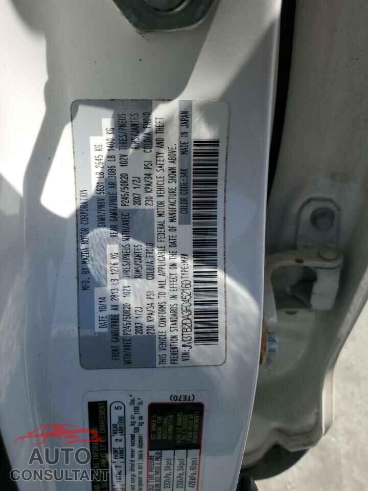 MAZDA CX-9 2015 - JM3TB2DA3F0452160