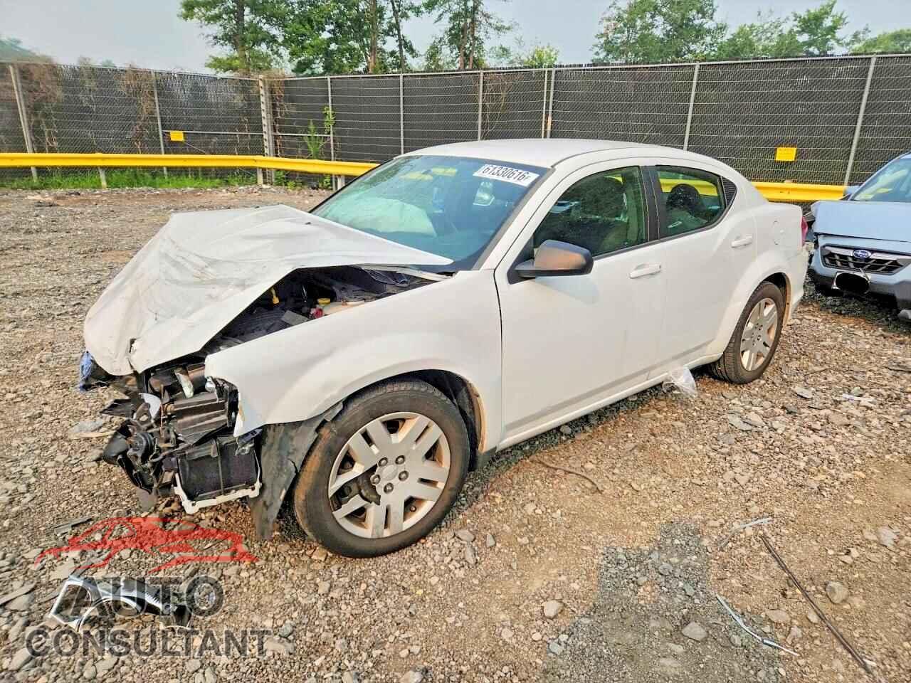 DODGE AVENGER 2012 - 1C3CDZAB5CN224513