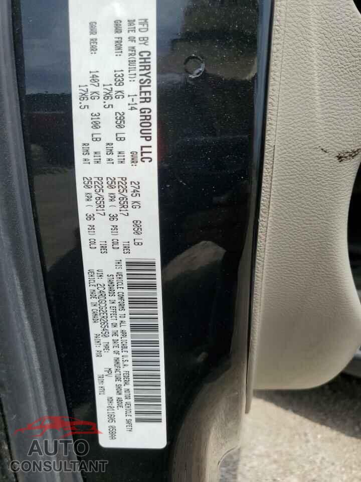 DODGE CARAVAN 2014 - 2C4RDGCG2ER265450