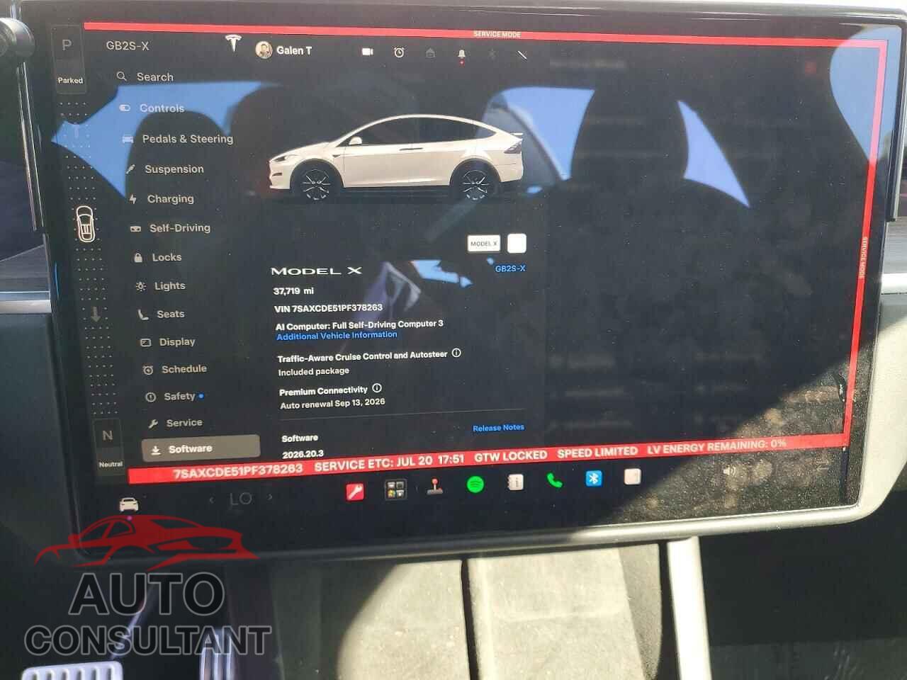 TESLA MODEL X 2023 - 7SAXCDE51PF378263