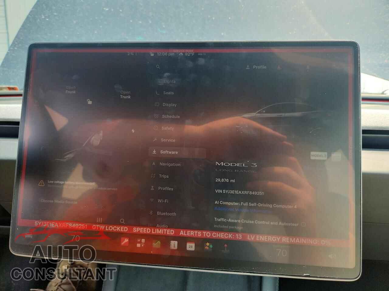 TESLA MODEL 3 2024 - 5YJ3E1EAXRF849251