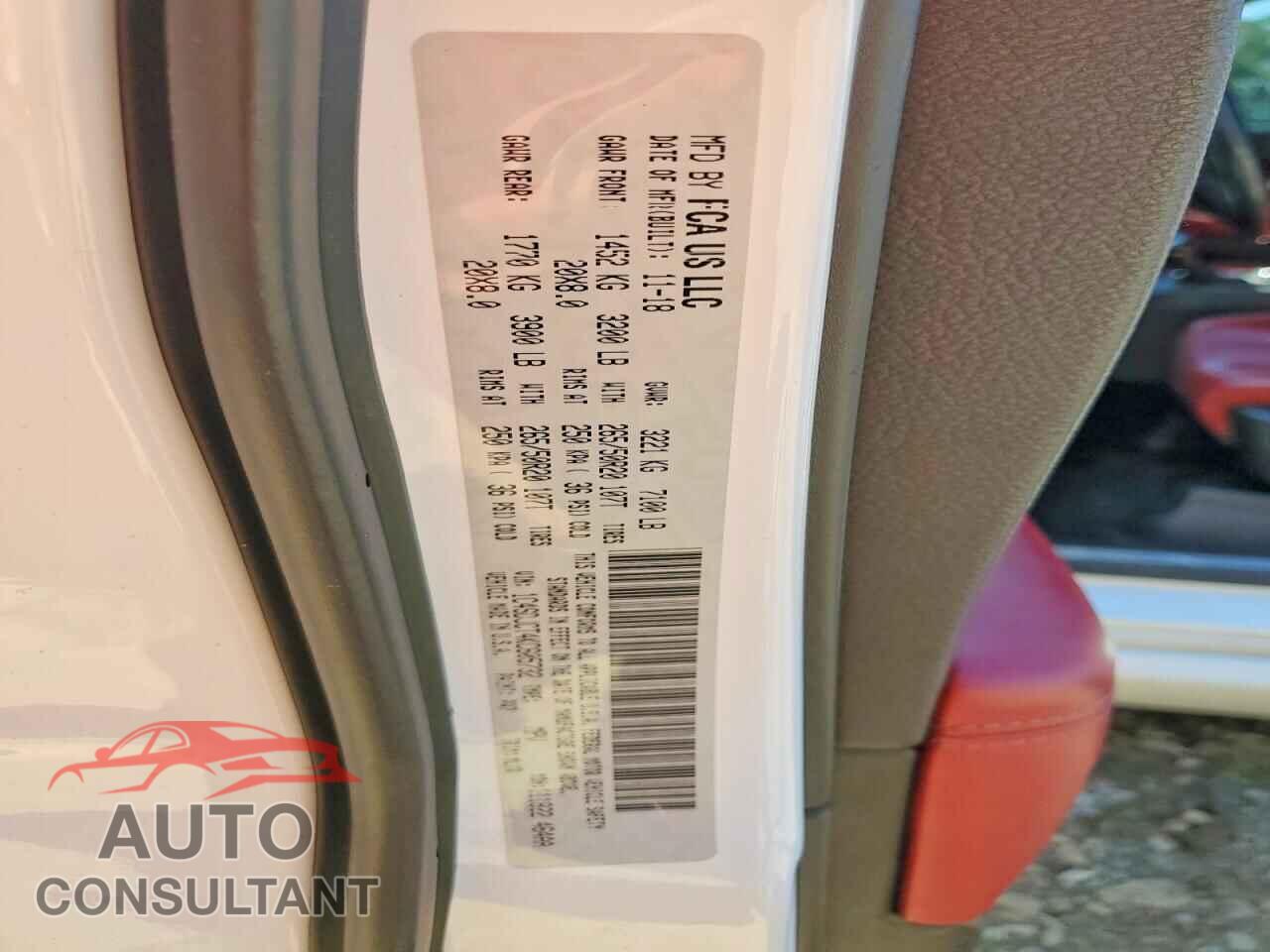 DODGE DURANGO 2019 - 1C4SDJCT4KC605732