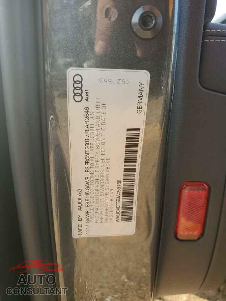 AUDI S5/RS5 2018 - WAUC4CF55JA059768
