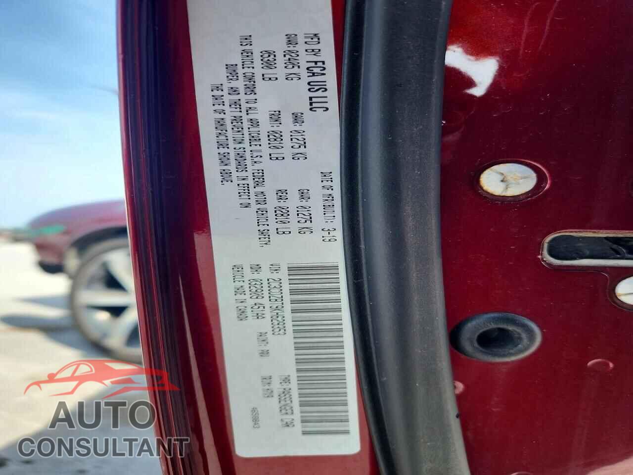 DODGE CHALLENGER 2019 - 2C3CDZBT9KH629353