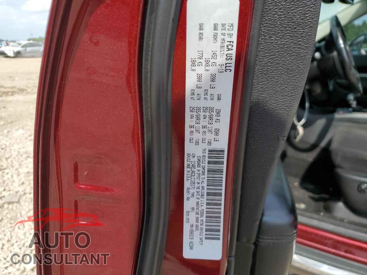 DODGE DURANGO 2020 - 1C4RDJAG3LC125171