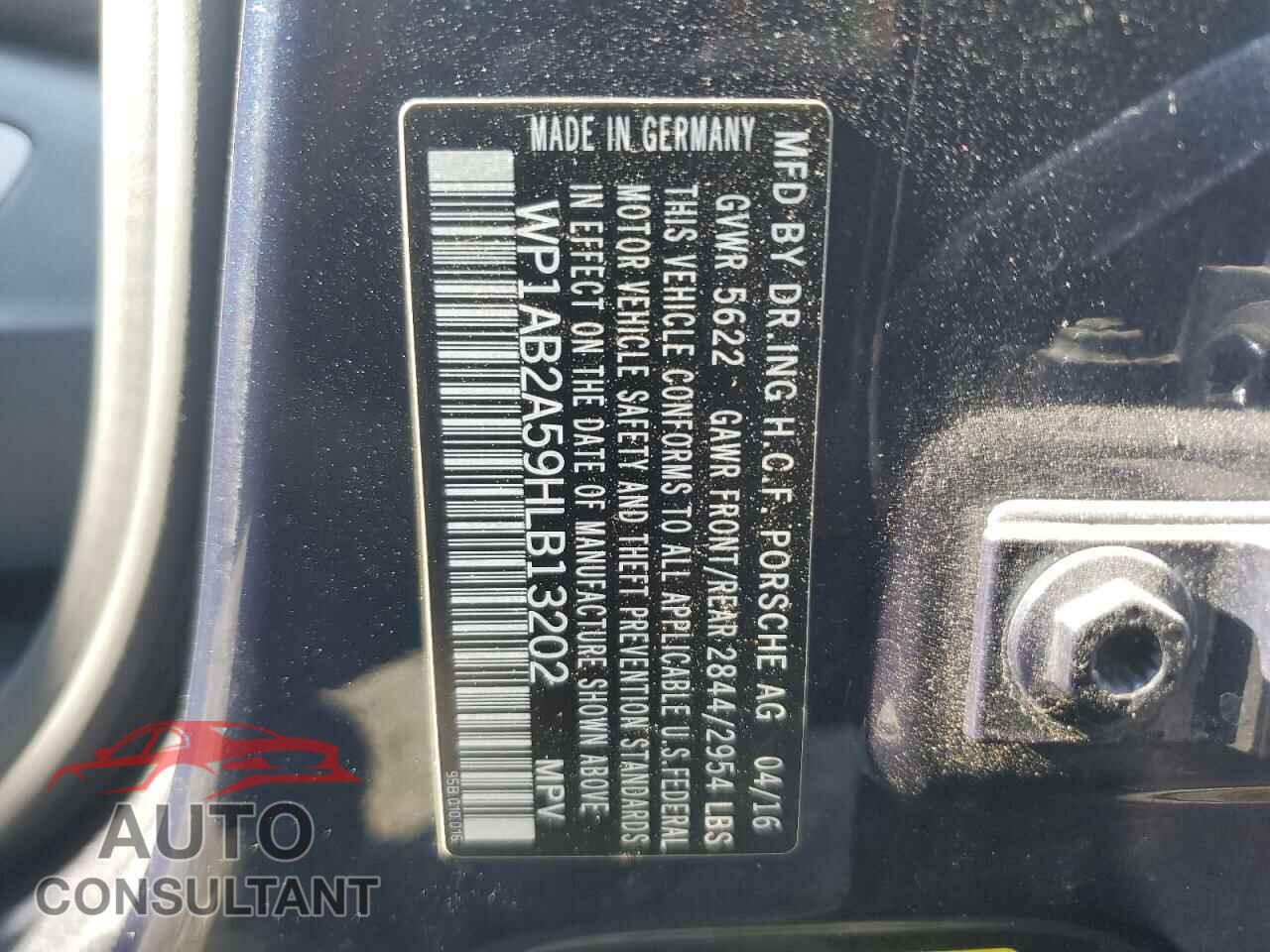 PORSCHE MACAN 2017 - WP1AB2A59HLB13202