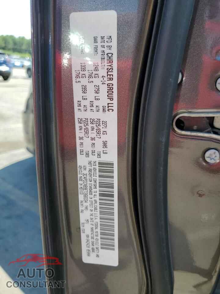 DODGE JOURNEY 2014 - 3C4PDCAB9ET268334