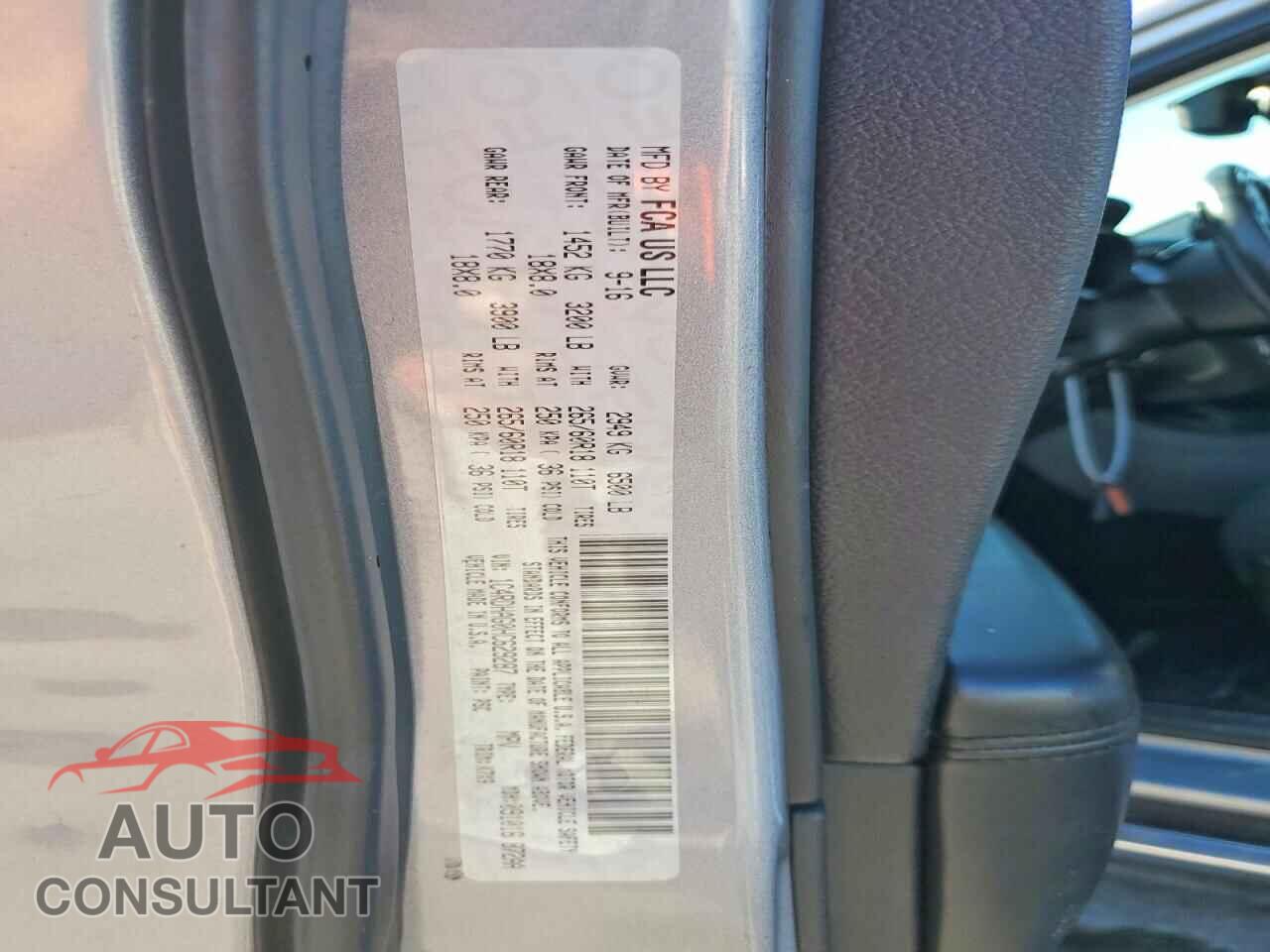 DODGE DURANGO 2017 - 1C4RDHAG0HC629287