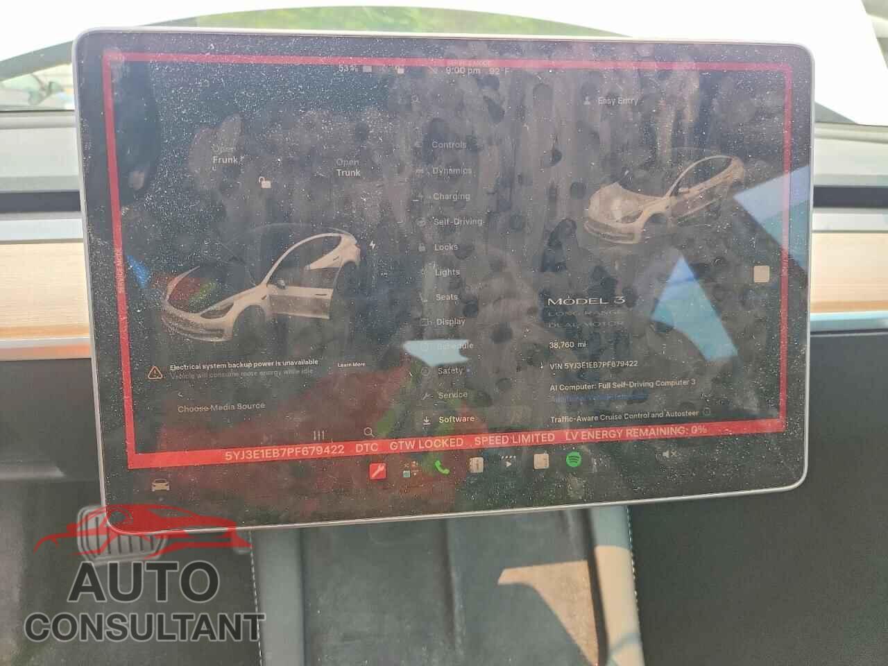TESLA MODEL 3 2023 - 5YJ3E1EB7PF679422
