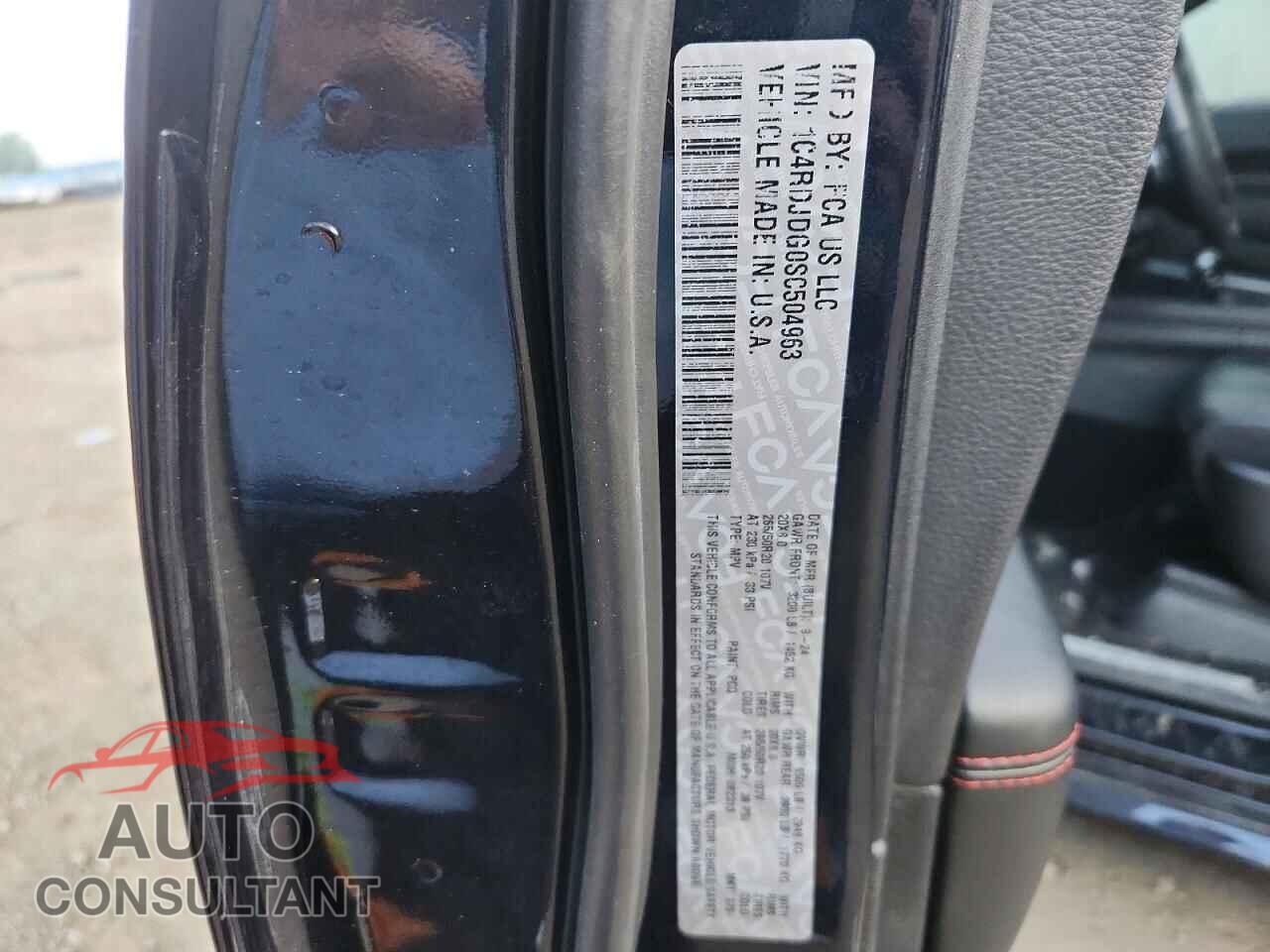 DODGE DURANGO 2025 - 1C4RDJDG0SC504963