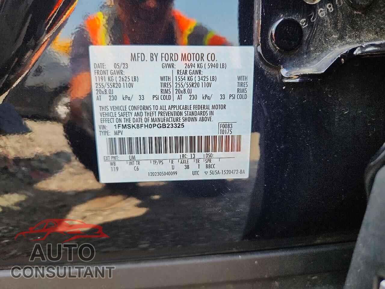 FORD EXPLORER 2023 - 1FMSK8FH0PGB23325