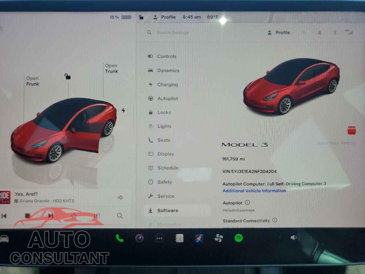 TESLA MODEL 3 2022 - 5YJ3E1EA2NF304204