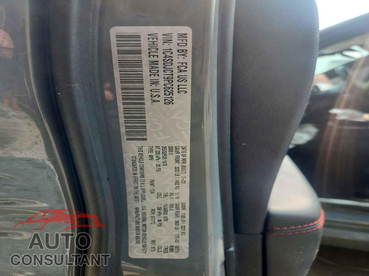 DODGE DURANGO 2023 - 1C4SDJCT9PC625126