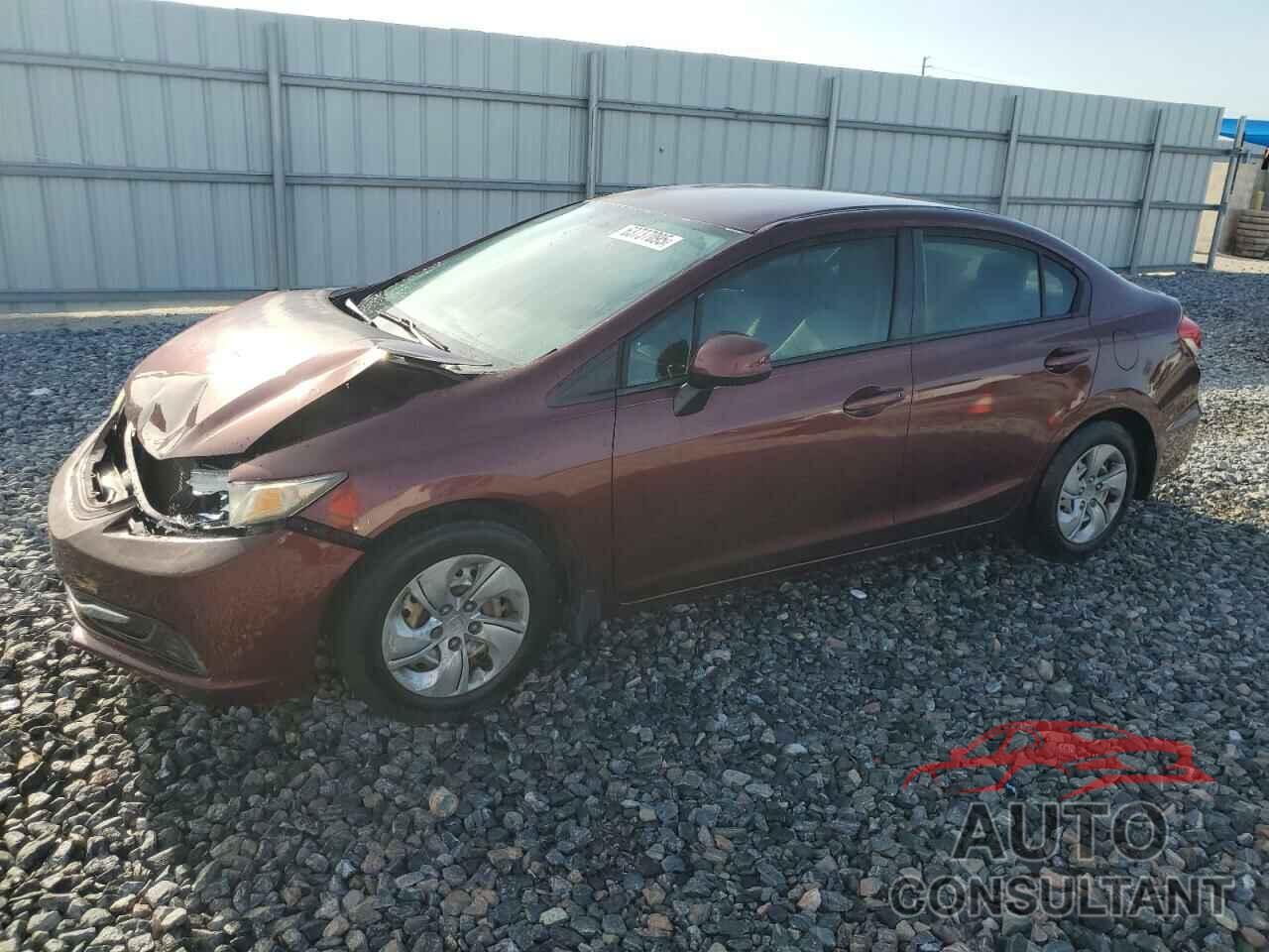HONDA CIVIC 2013 - 19XFB2F55DE007977