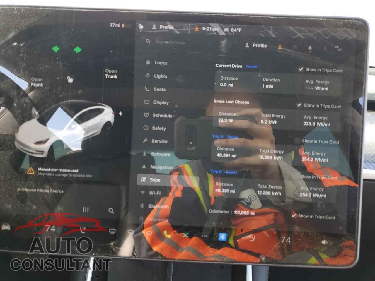 TESLA MODEL 3 2019 - 5YJ3E1EA3KF483543