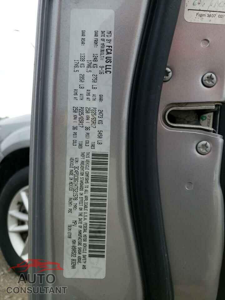DODGE JOURNEY 2017 - 3C4PDCBG1HT521578