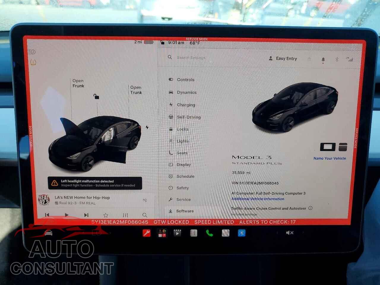TESLA MODEL 3 2021 - 5YJ3E1EA2MF066045