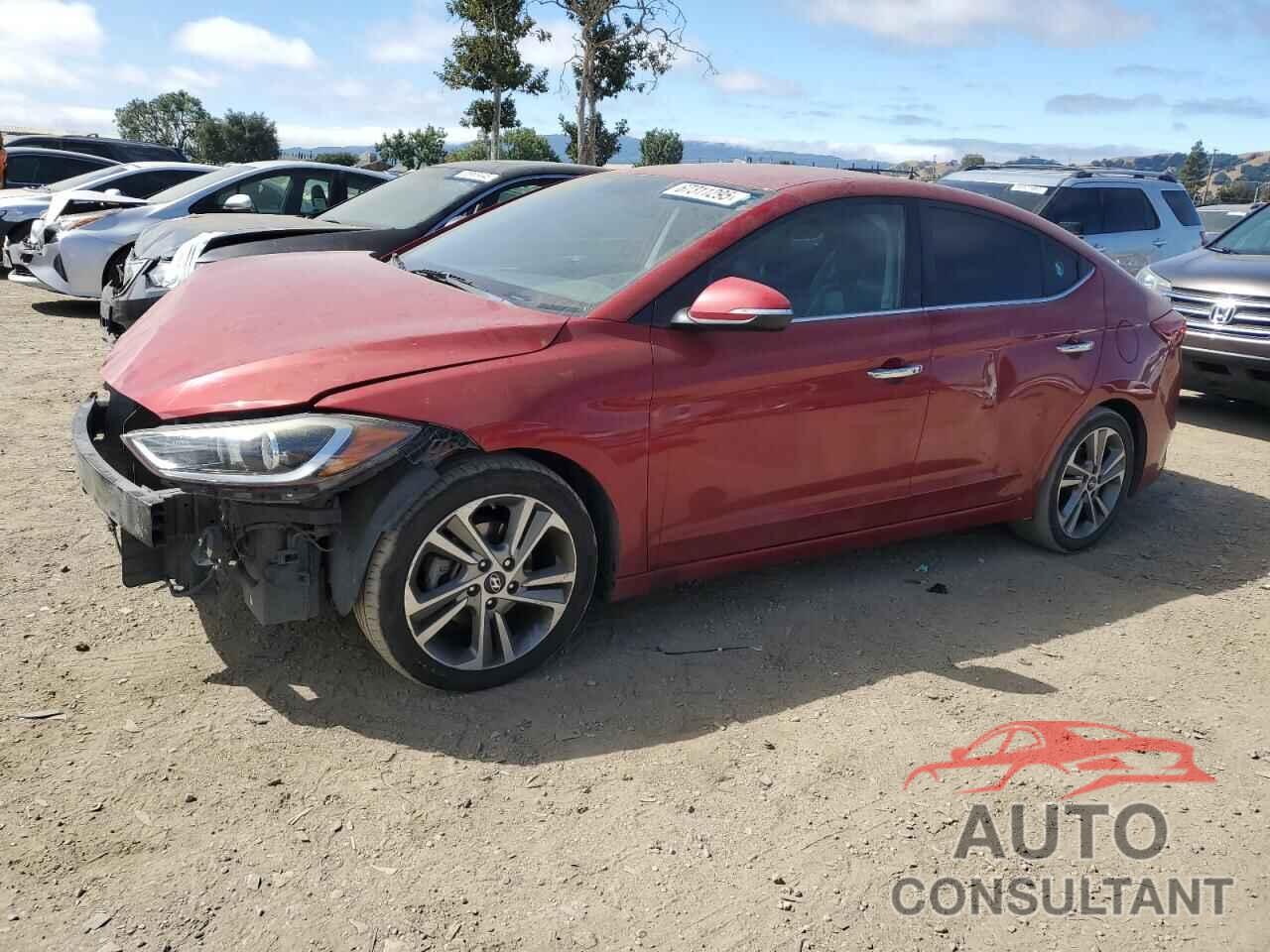 HYUNDAI ELANTRA 2017 - KMHD84LF6HU208904