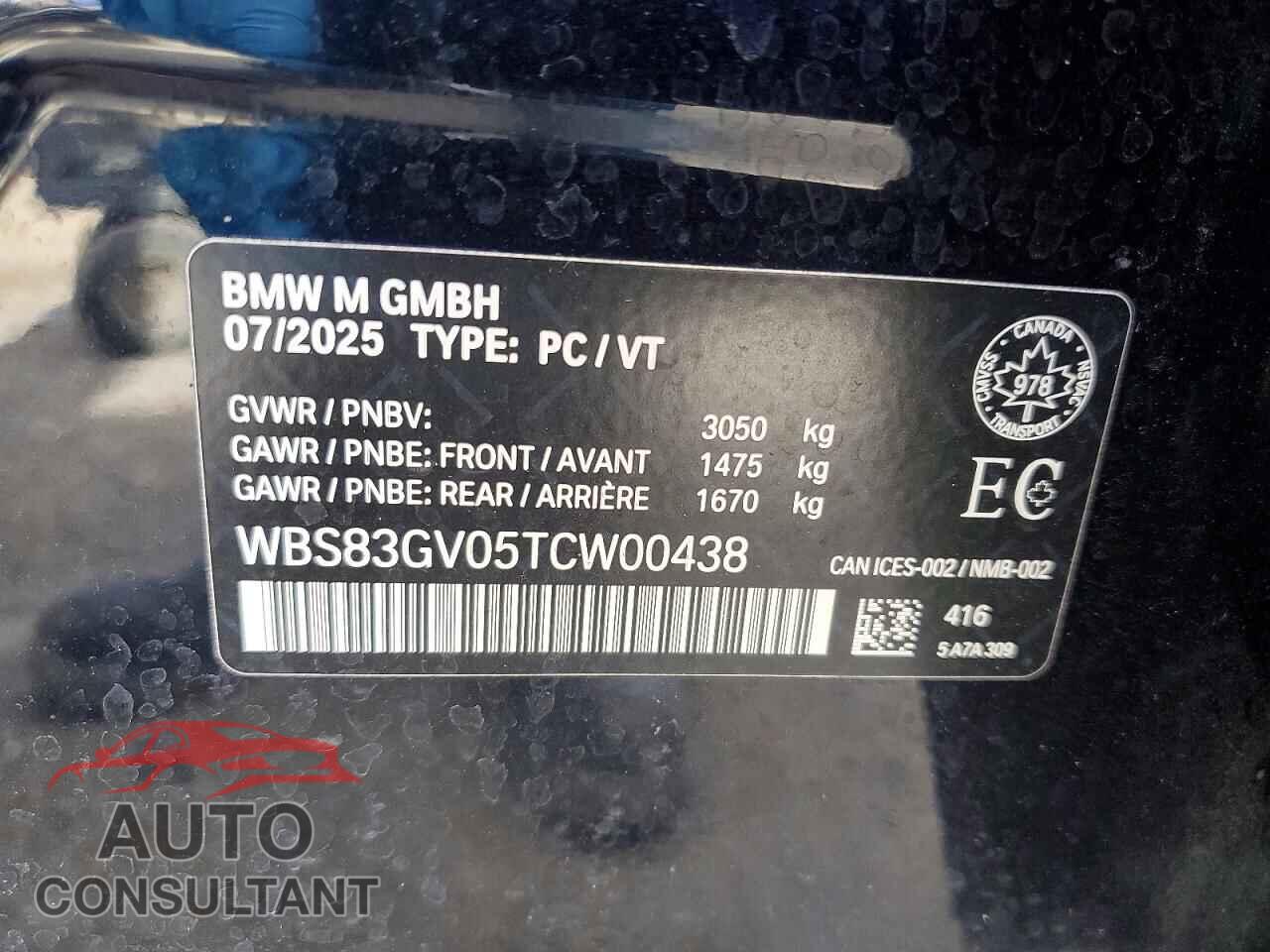 BMW M5 2026 - WBS83GV05TCW00438