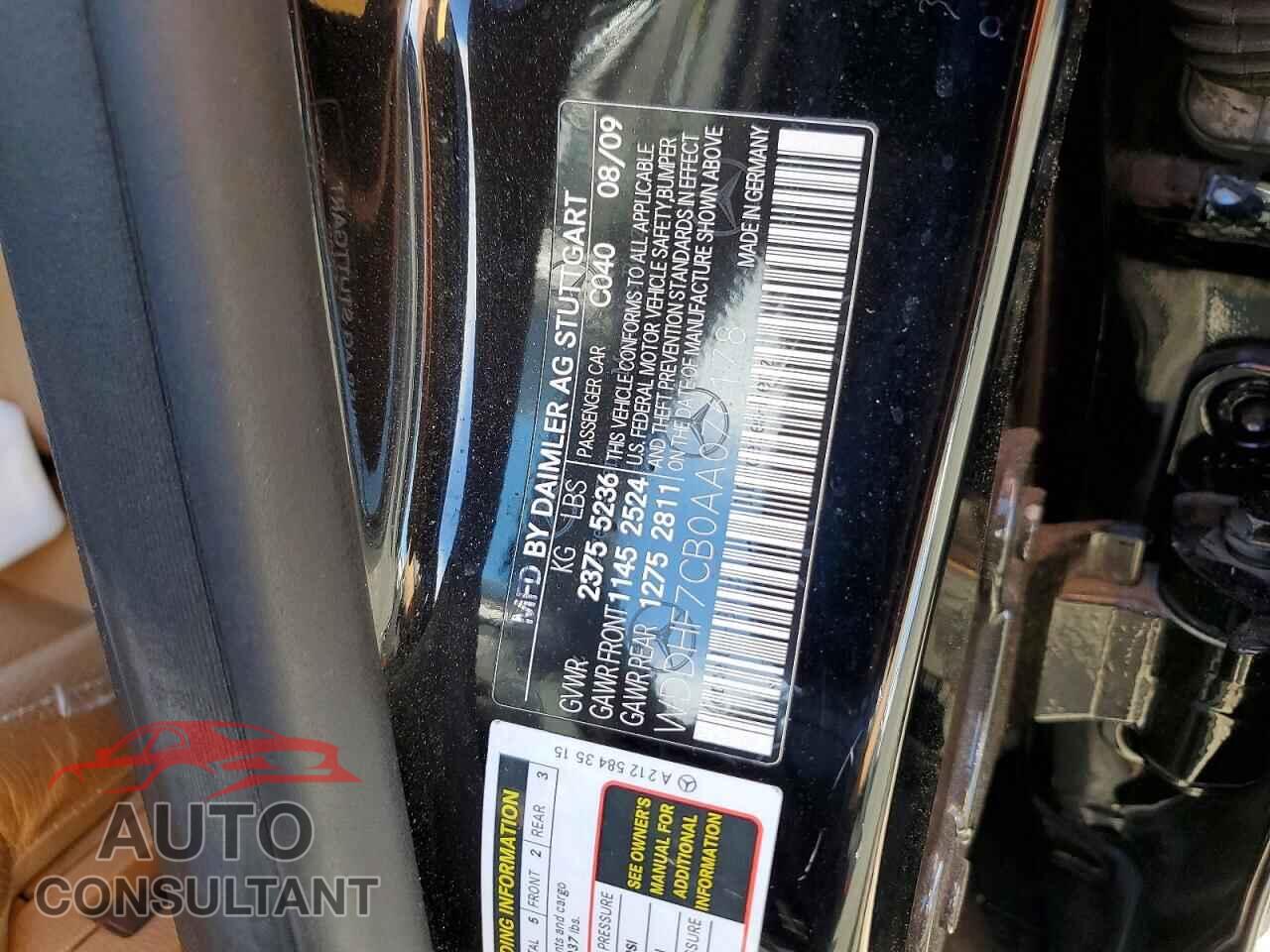MERCEDES-BENZ E-CLASS 2010 - WDDHF7CB0AA076178
