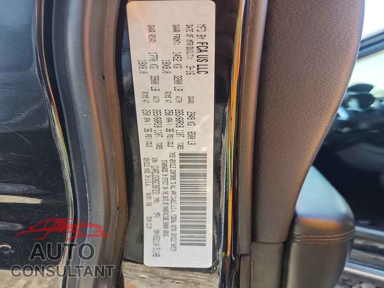 DODGE DURANGO 2016 - 1C4RDJDG9GC387231
