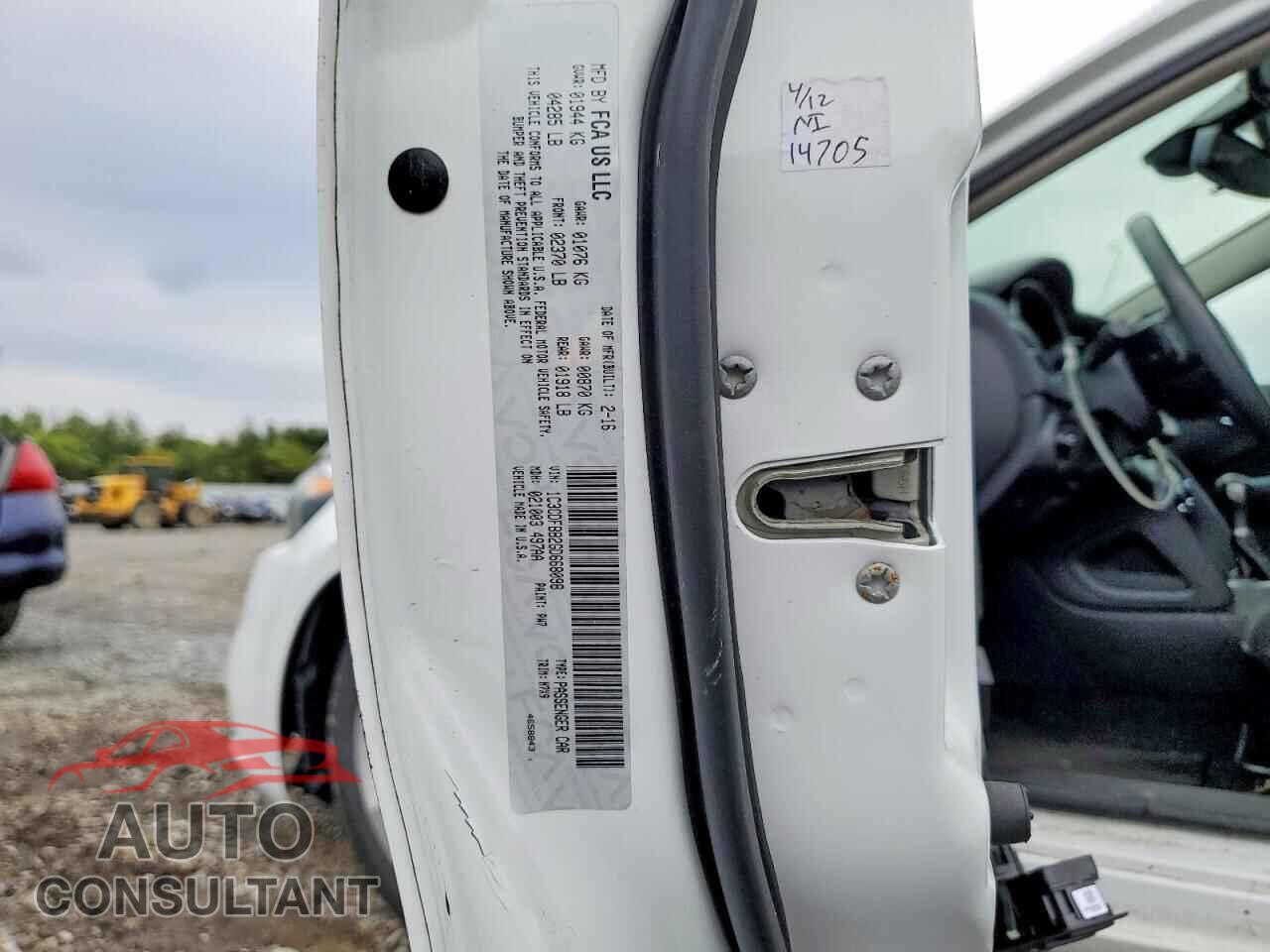 DODGE DART 2016 - 1C3CDFBB2GD668098
