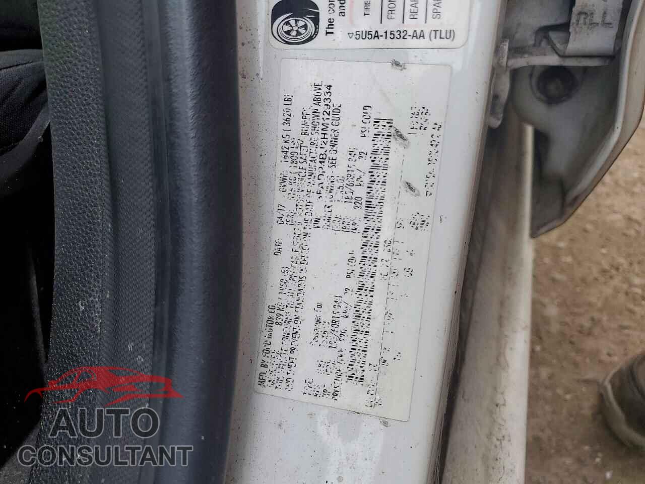 FORD FIESTA 2017 - 3FADP4BJ2HM129334
