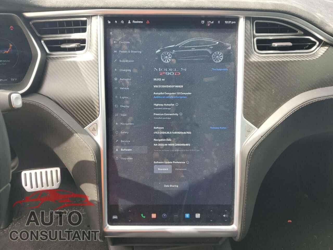 TESLA MODEL S 2016 - 5YJSA1E45GF146929