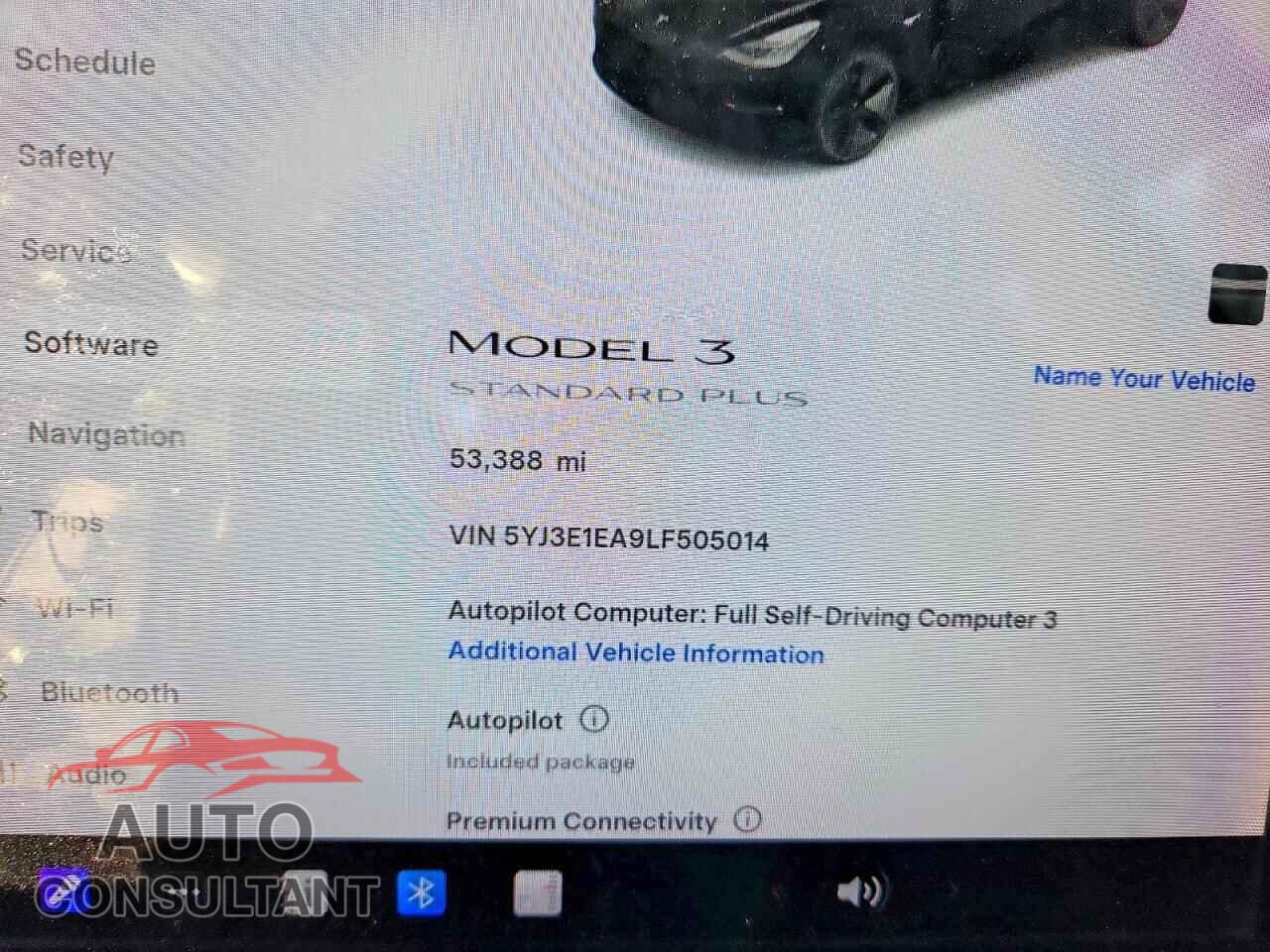 TESLA MODEL 3 2020 - 5YJ3E1EA9LF505014