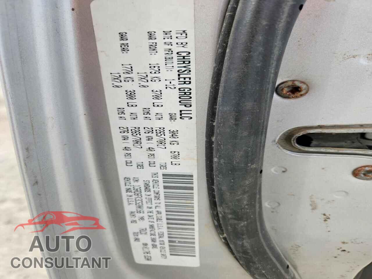 DODGE RAM 1500 2012 - 1C6RD6FK3CS200166