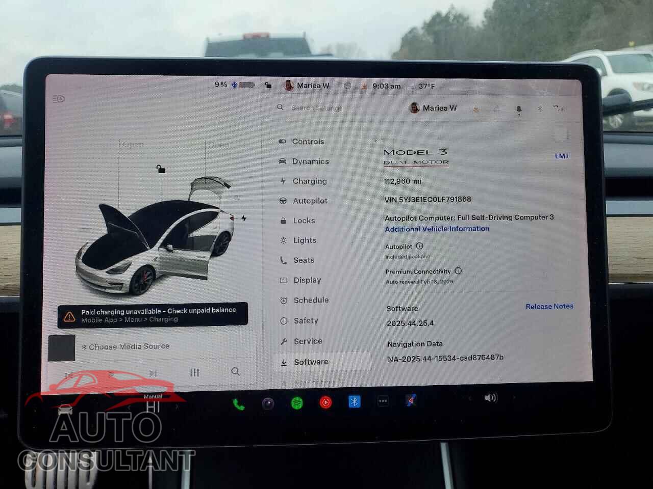 TESLA MODEL 3 2020 - 5YJ3E1EC0LF791868