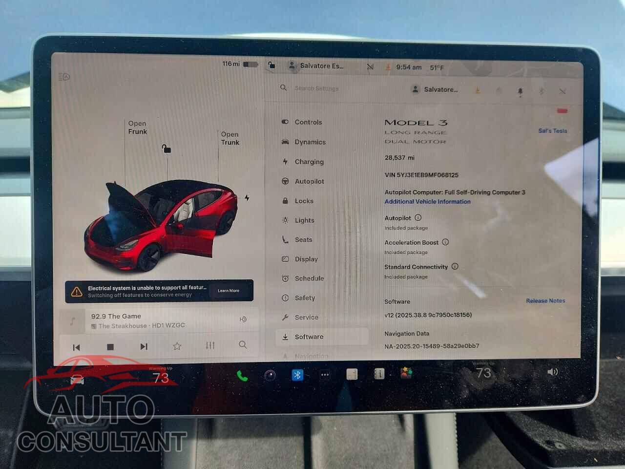 TESLA MODEL 3 2021 - 5YJ3E1EB9MF068125