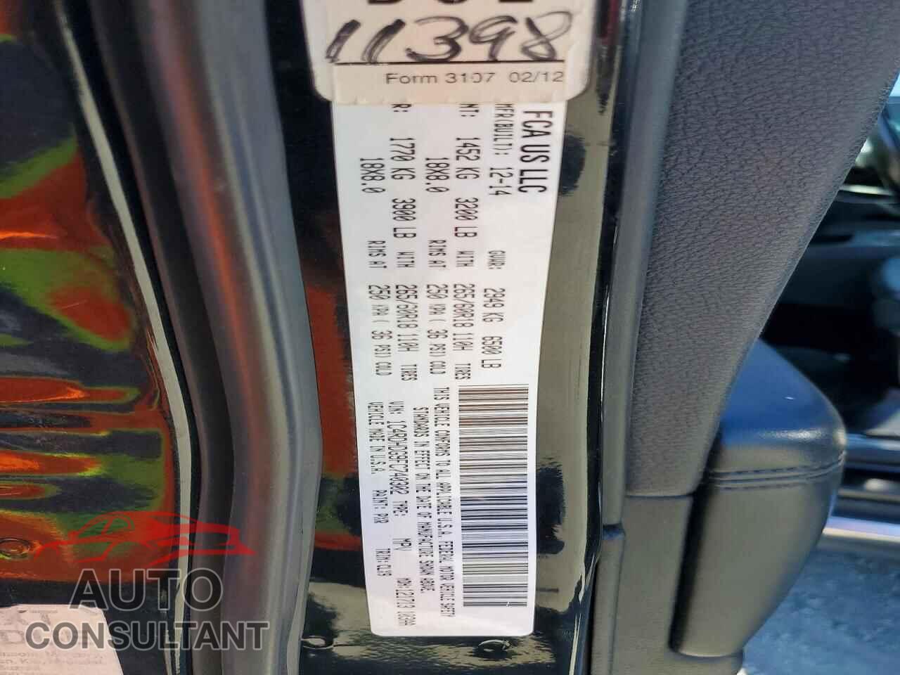 DODGE DURANGO 2015 - 1C4RDHDG9FC740302