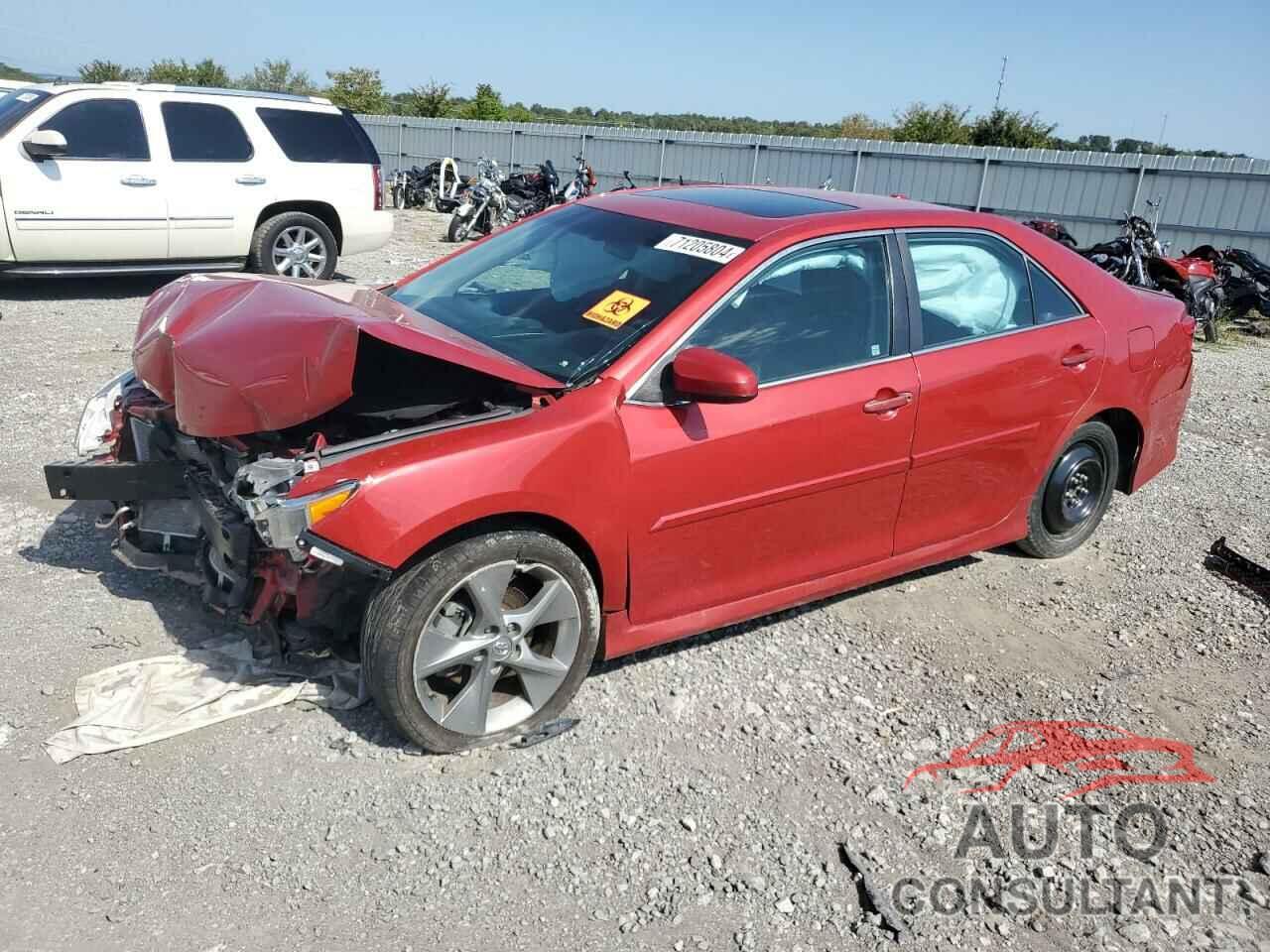 TOYOTA CAMRY 2012 - 4T1BF1FK0CU618661