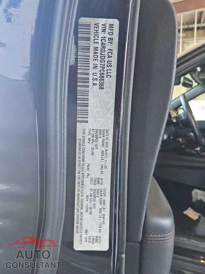 DODGE DURANGO 2023 - 1C4RDJDG7PC688368
