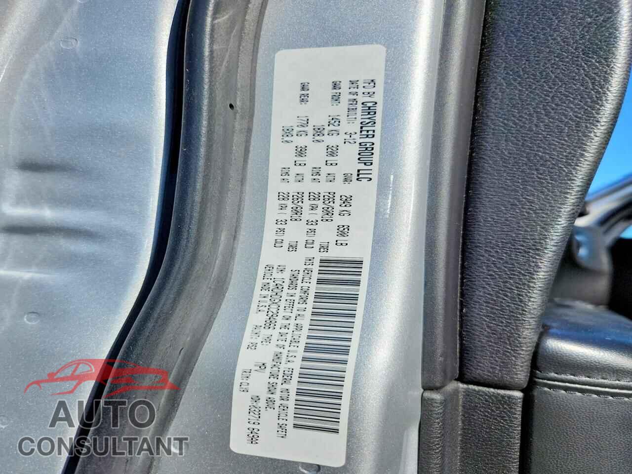 DODGE DURANGO 2012 - 1C4RDHDGXCC294866