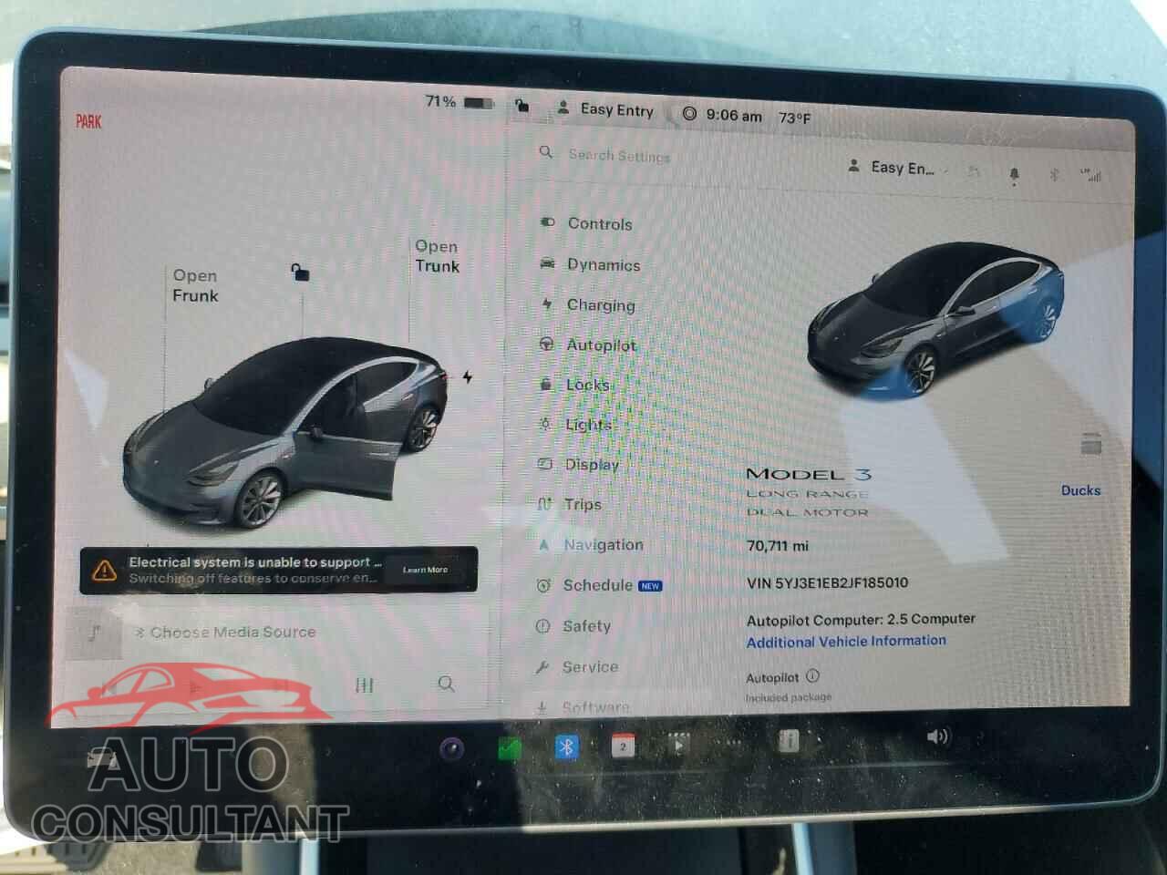 TESLA MODEL 3 2018 - 5YJ3E1EB2JF185010