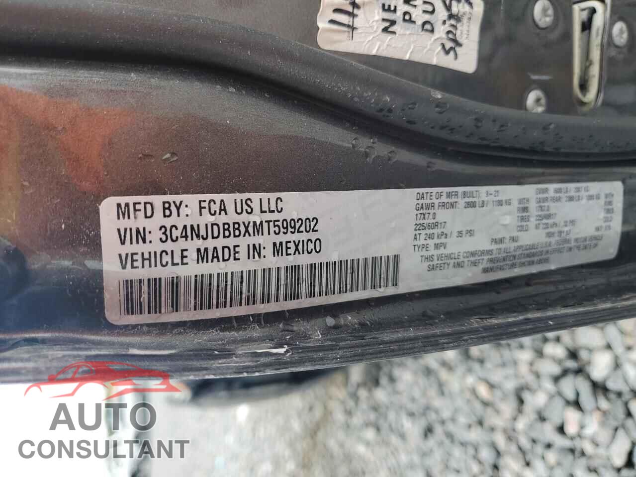 JEEP COMPASS 2021 - 3C4NJDBBXMT599202