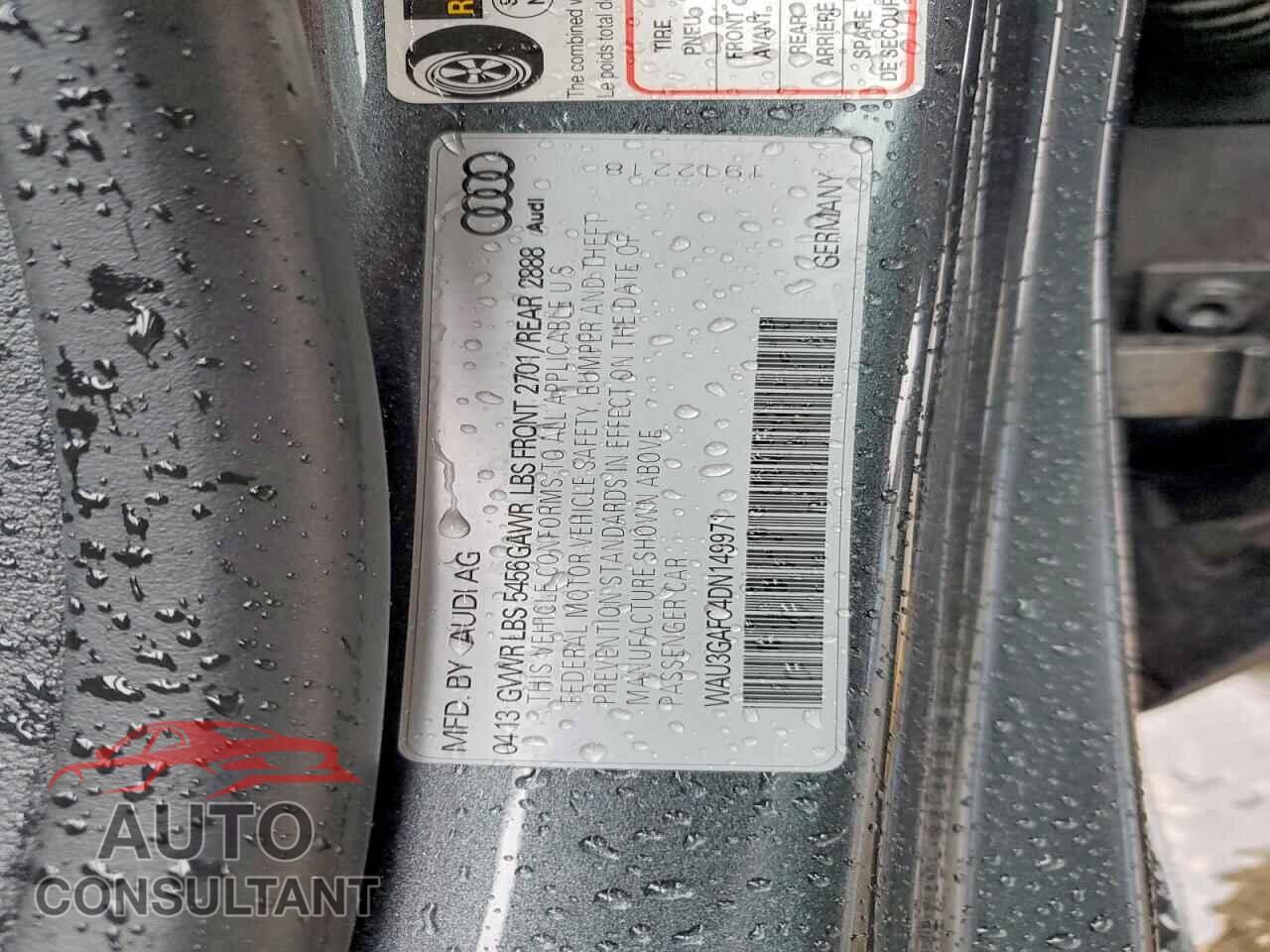 AUDI A7 2013 - WAU3GAFC4DN149971