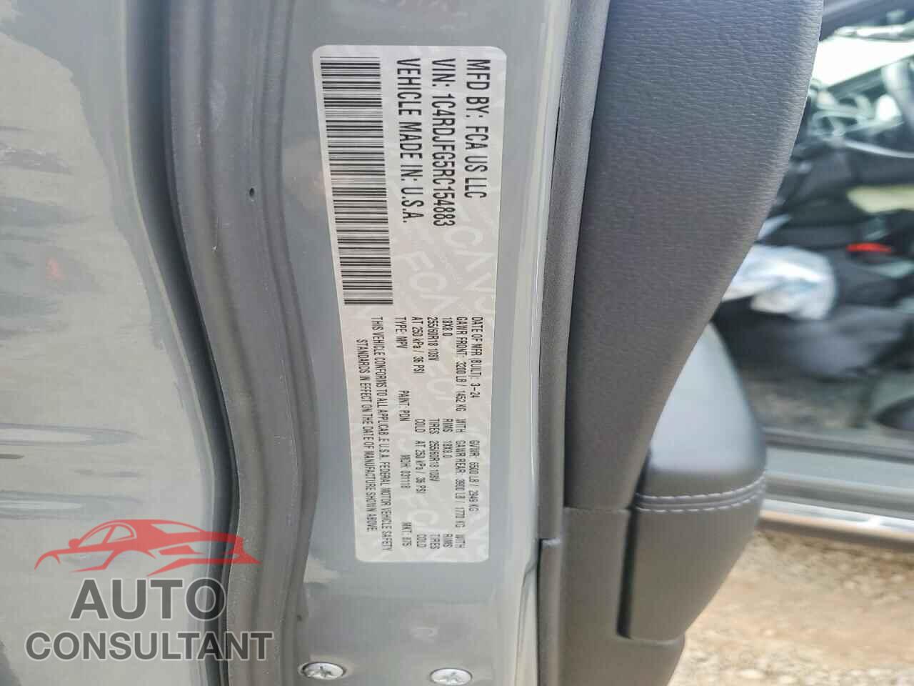 DODGE DURANGO 2024 - 1C4RDJFG5RC154883