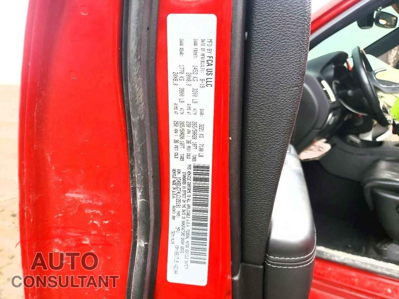 DODGE DURANGO 2020 - 1C4SDJCT4LC125191