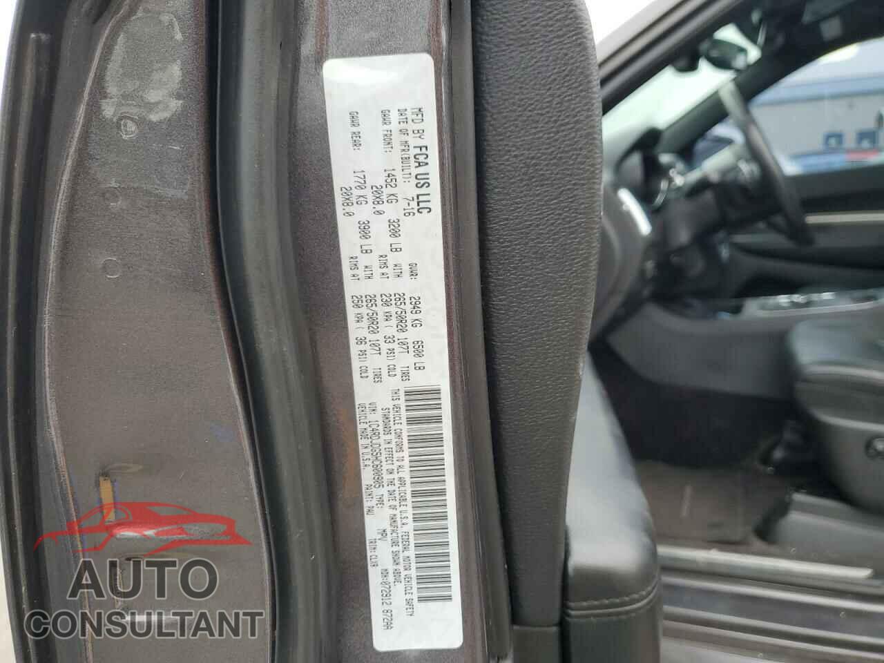 DODGE DURANGO 2017 - 1C4RDJDG5HC600905