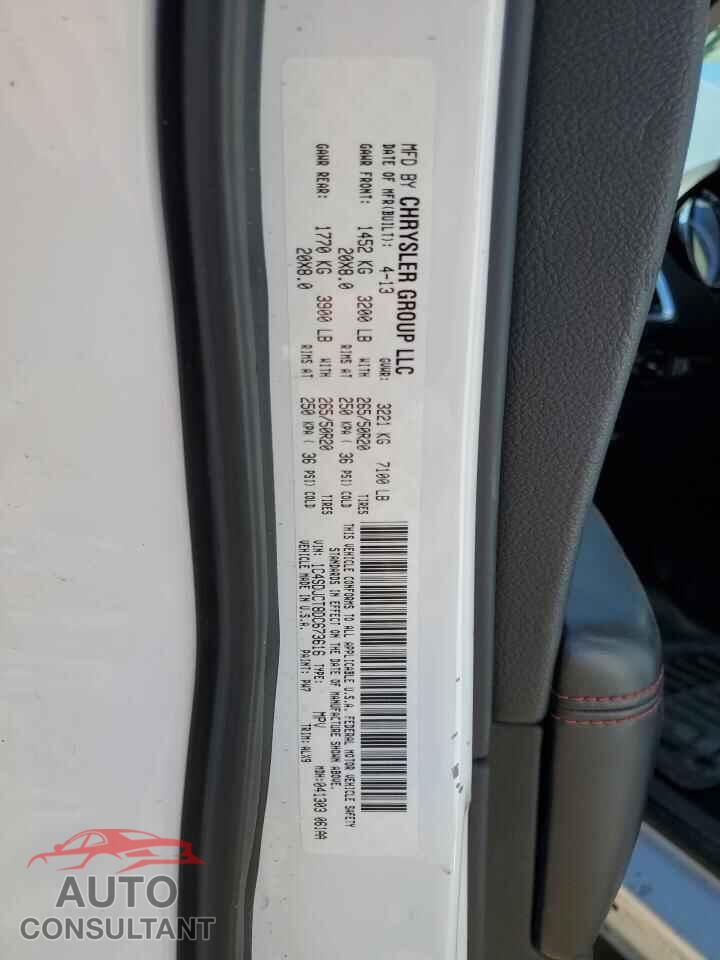 DODGE DURANGO 2013 - 1C4SDJCT8DC673616