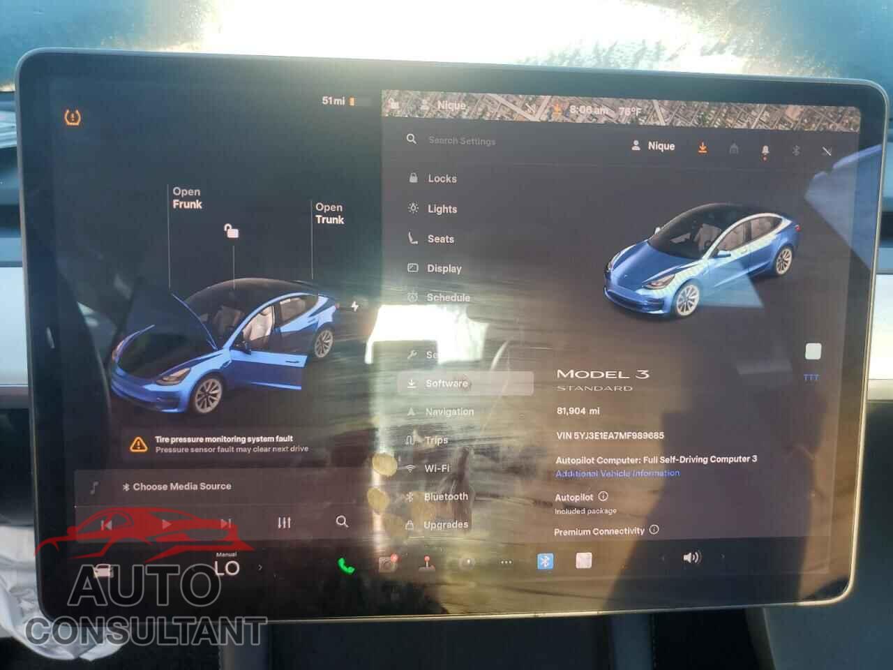TESLA MODEL 3 2021 - 5YJ3E1EA7MF989685