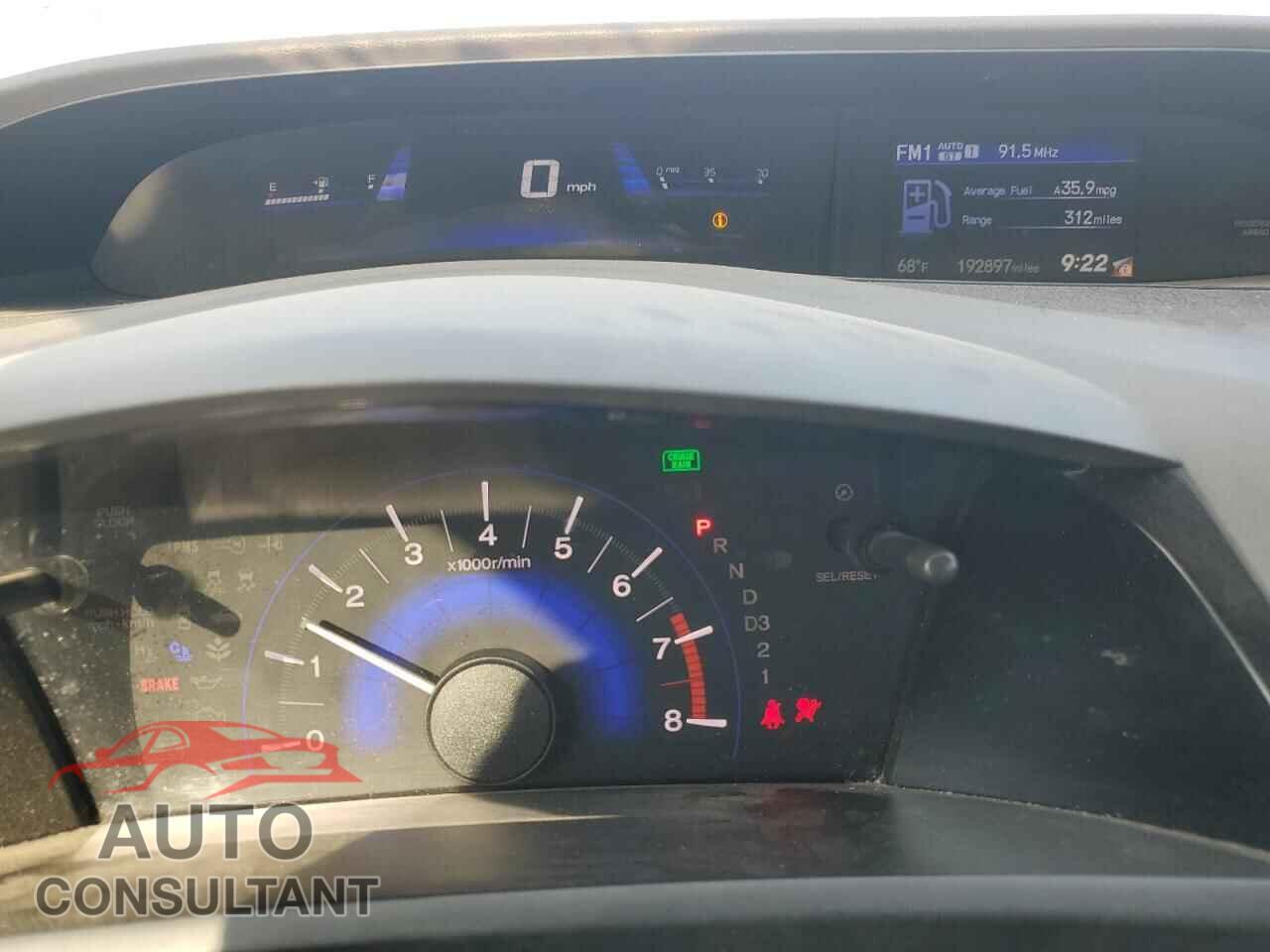 HONDA CIVIC 2012 - 2HGFB2F86CH597931