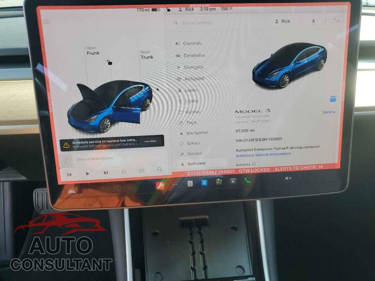 TESLA MODEL 3 2019 - 5YJ3E1EB3KF365601
