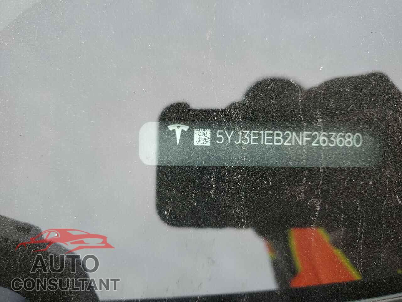 TESLA MODEL 3 2022 - 5YJ3E1EB2NF263680