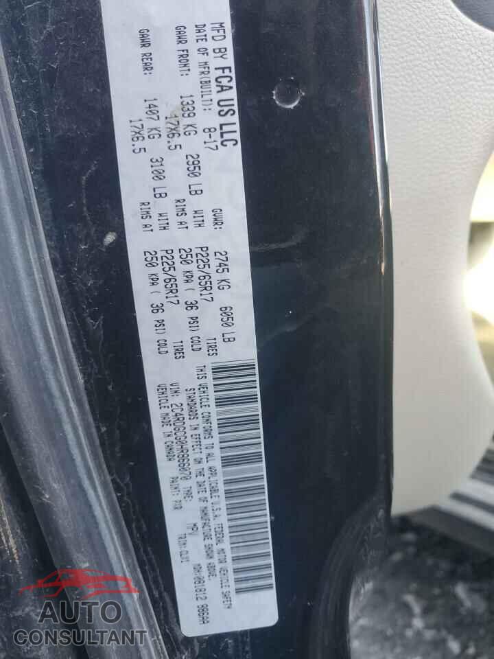 DODGE CARAVAN 2017 - 2C4RDGCG0HR866070